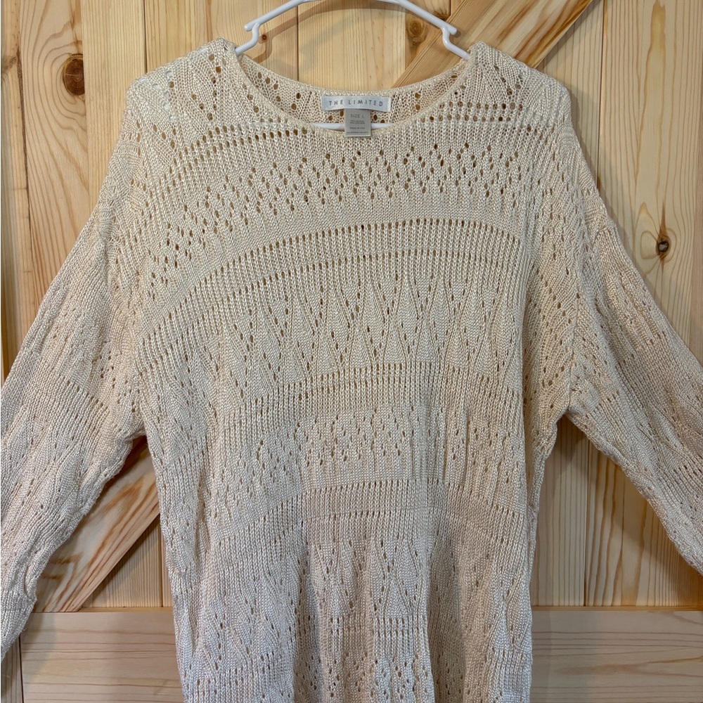 Elegant Cream Knit Sweater